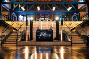 DJ Taso wedding DJ setup at Park Loft in Oceanport, NJ